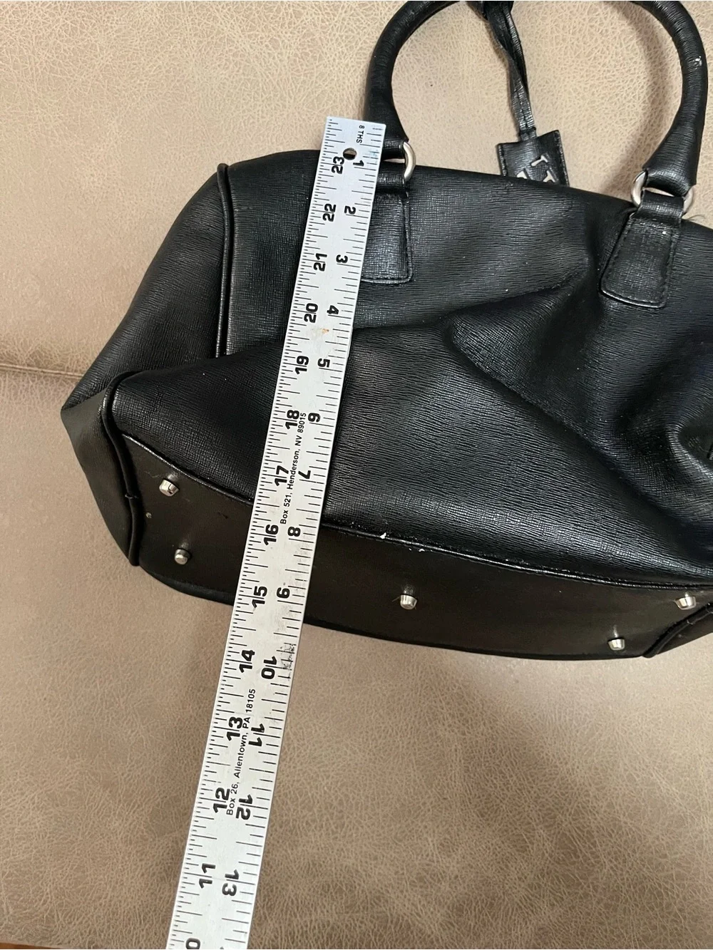 FURLA GENUINE LEATHER Classic Black Leather Satchel Handbag - Women's Bag